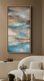 Sedimentary Rhythms – Original Abstract Textured Painting 50×100 cm